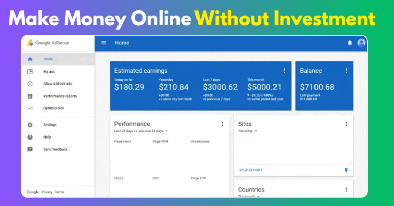Make Money Online Without Investment